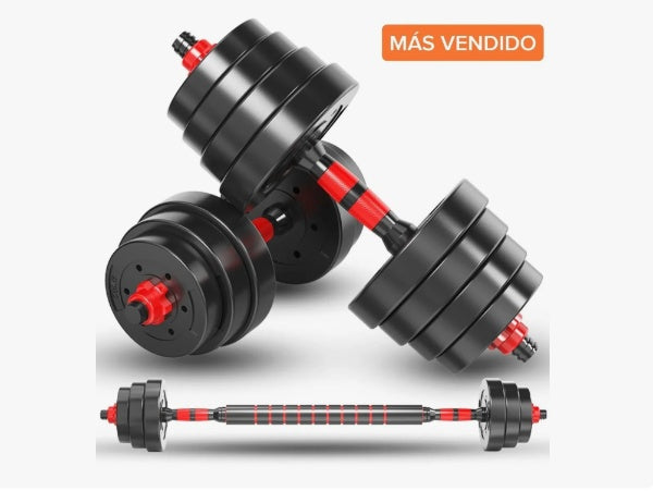 Mancuernas Pesas 20kg 40lb Antideslizante Termoforradas Barr