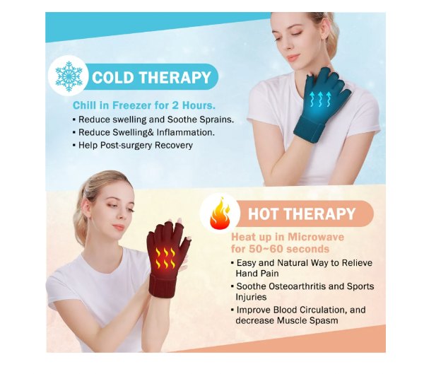 Guante De FRIO O CALOR De Compresión Para Aliviar El Dolor