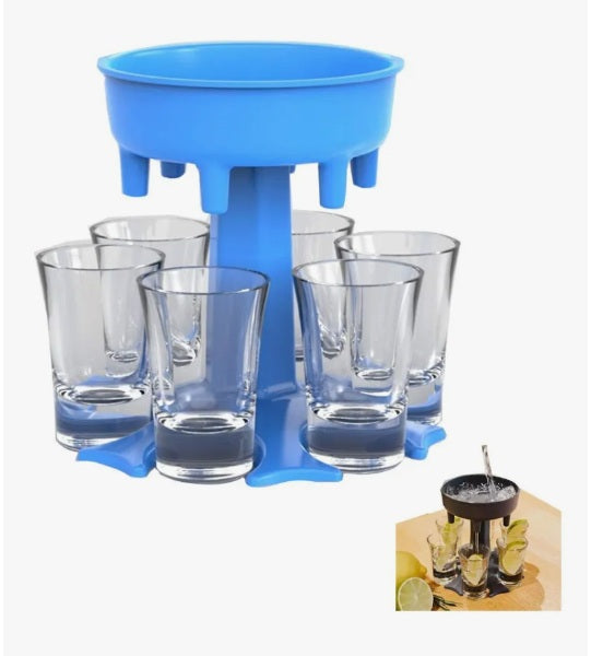 Dispensador Shots Soporte De Tragos Fiesta + 6 Copas
