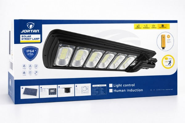 lampara Solar Led De Exterior Con Panel Solar 250w. - Jortan