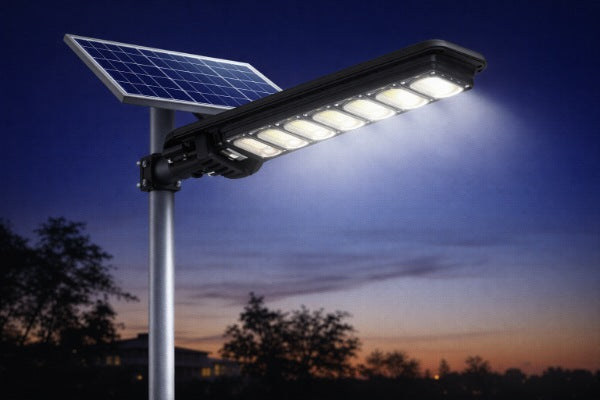 lampara Solar Led De Exterior Con Panel Solar 250w. - Jortan