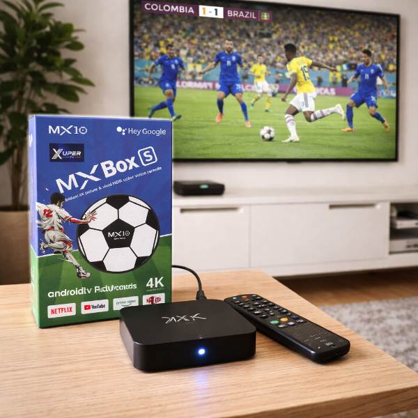 TV BOX MUNDUALISTA CON COMANDO DE VOZ Y PUERTO LAN-WIFI 2,4 5G ANDROIDE X10-Z1