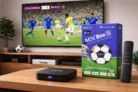 TV BOX MUNDUALISTA CON COMANDO DE VOZ Y PUERTO LAN-WIFI 2,4 5G ANDROIDE X10-Z1