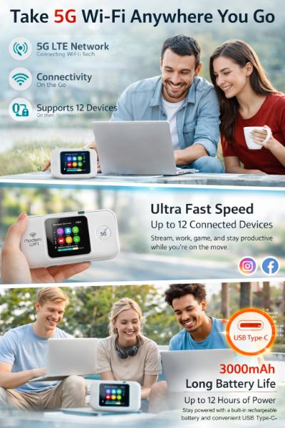 Módem Portatil Mifi Para Sim Conexion Rapida