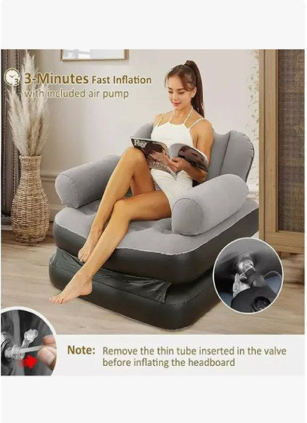 Sofá Inflable, Silla De Doble Uso, Cama Plegable Multifunció