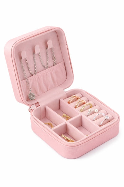Joyero Mini Alajero Organizador Para Viaje O Recuerditos Color Rosa