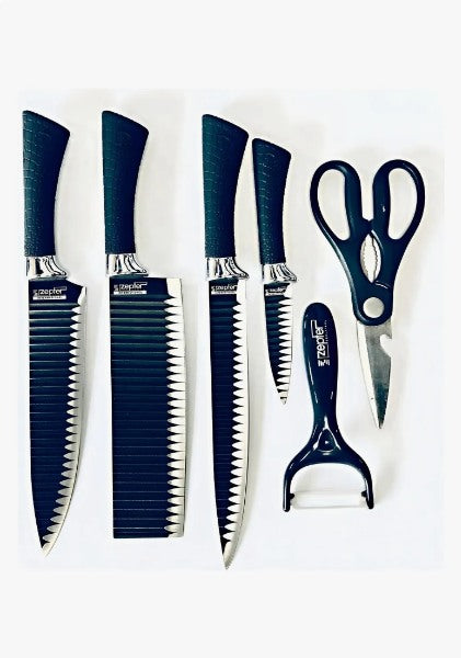 Juego de cuchillos de cocina Zepter 6 piezas acero inoxida ER-0238Able antiadherente