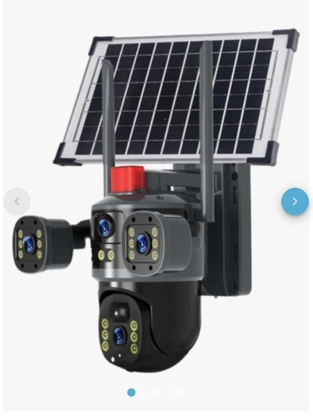 Cámara Solar 360° Wifi Visión Nocturna Color Audio 2 Vías T35-4G