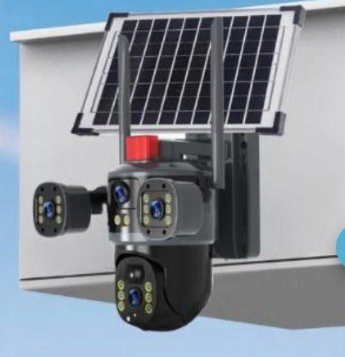 Cámara Solar 360° Wifi Visión Nocturna Color Audio 2 Vías T35-4G