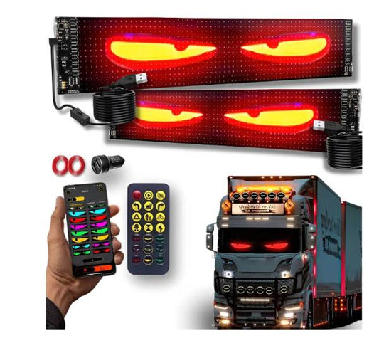 letrero led Ojos Led Para Camión Programable 133*19.2CM