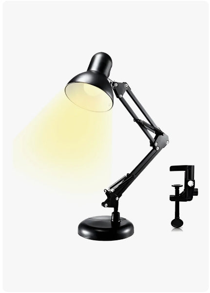 Lámpara Articulada Doble Uso R Star LED Escritorio Negra 60cm
