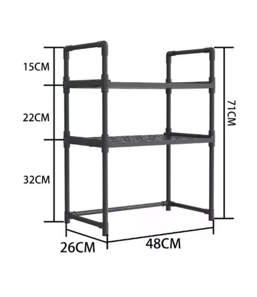 Organizador Cocina Repisas 3 Niveles Horno Microondas