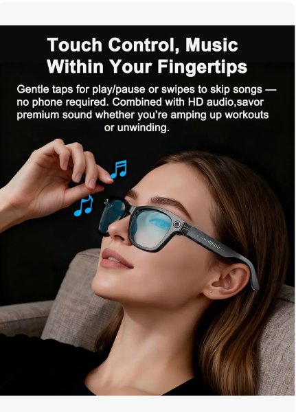 AIMB-G2 Gafas Inteligentes Con Cámara Y Grabación De Video