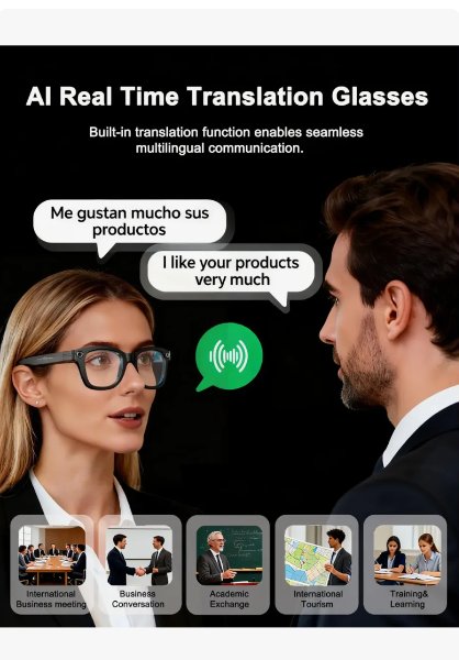 AIMB-G2 Gafas Inteligentes Con Cámara Y Grabación De Video