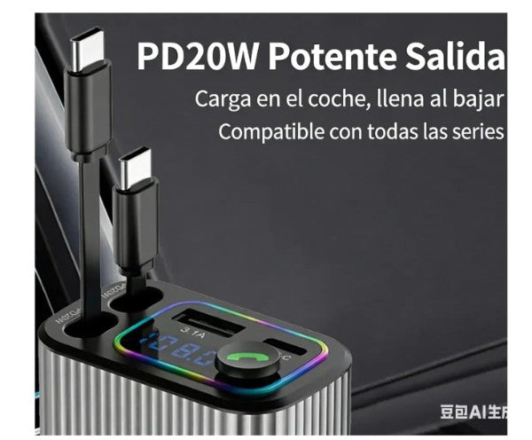CARGADOR PARA CARRO DE CELULAR