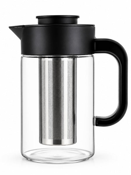 Jarra De Vidrio Para Té O infusiones Con Tapa y separador, Capacidad Grande 1.000 LTS