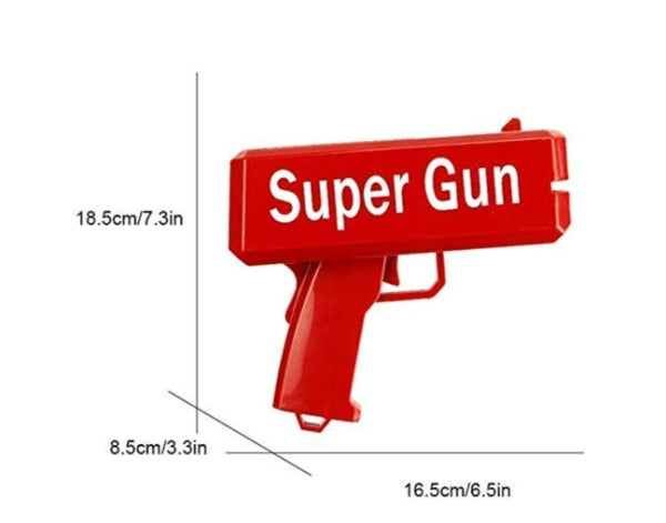 Pistola Lanza Billetes Cash Super Gun Fiesta Money Rain 699