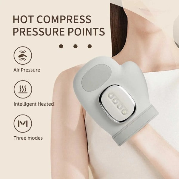 MASAJEADOR DE MANOS CON CALOR Y COMPRESION