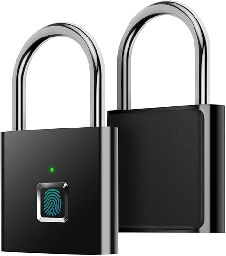 Candado de seguridad y detector de huellas