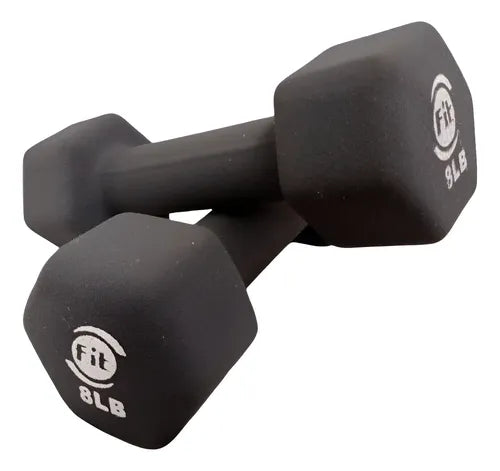MANCUERNA EN NEOPRENO 8LB (HEXAGONAL) HA — Mancuerna Profesional de Alto Rendimiento
