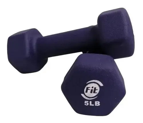 MANCUERNA EN NEOPRENO 5LB (HEXAGONAL) HA — Mancuerna Profesional de Alto Rendimiento