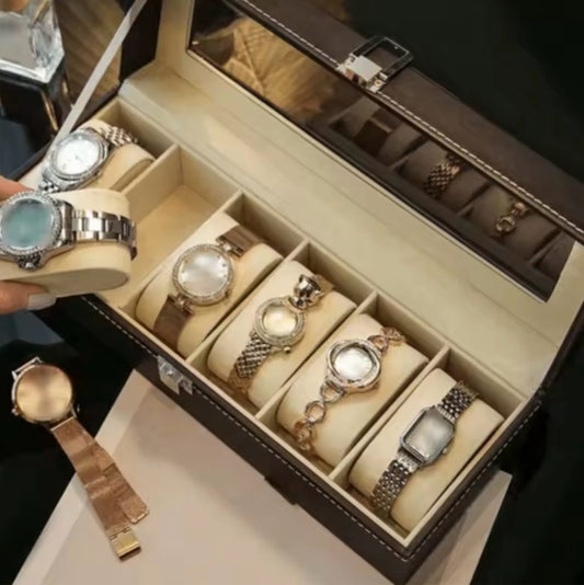 Caja Organizadora Relojes 6 Puestos
