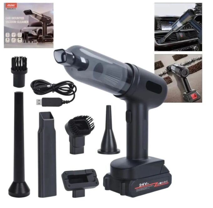 Aspiradora Mini Portátil Recargable 3 en 1 Para Carro