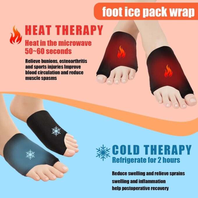 Bolsa De Gel Terapia 360° Frío Calor Para Antepié Fascitis Plantar