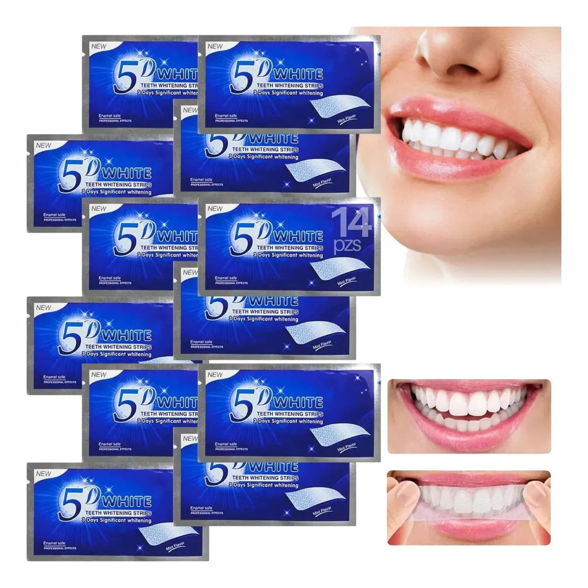 Cinta blanqueadora de dientes 3D White/5D White