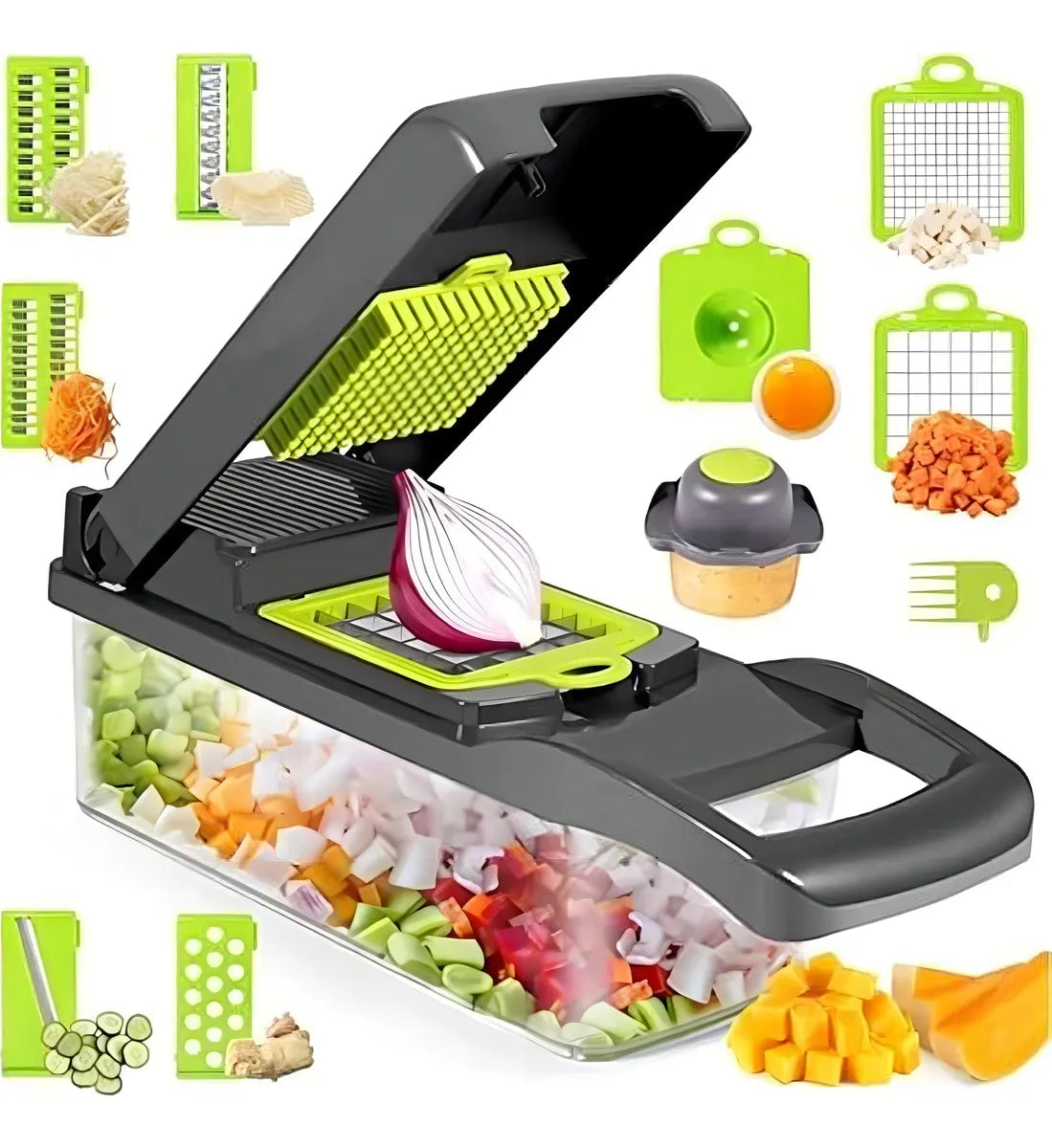Cortador De Verduras 14 piezas Picador De Vegetales