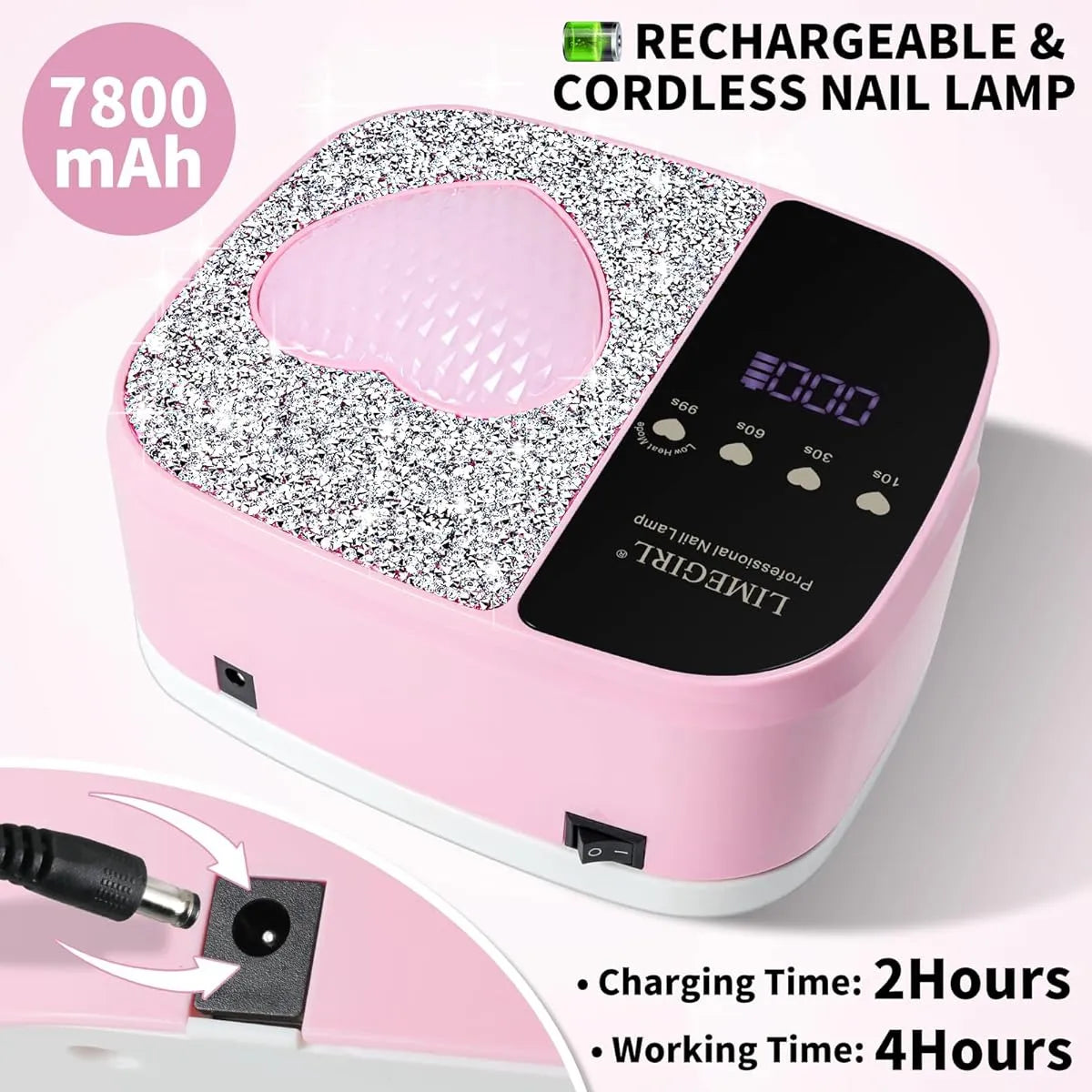 LAMPARA DE UÑAS S30X RECARGABLE