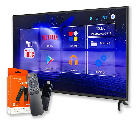 TV Stick Pro 4K Android HDMI 16GB 8GB RAM Wi-Fi Control Estándar