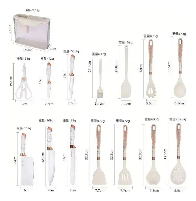 Utensilios De Cocina 16pcs Acrilico