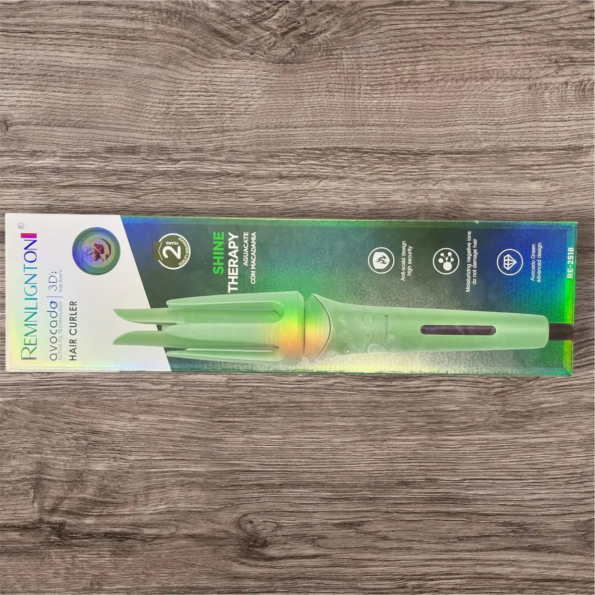 Pinza Rizadora Automático Cerámic De Cabello Aguacate