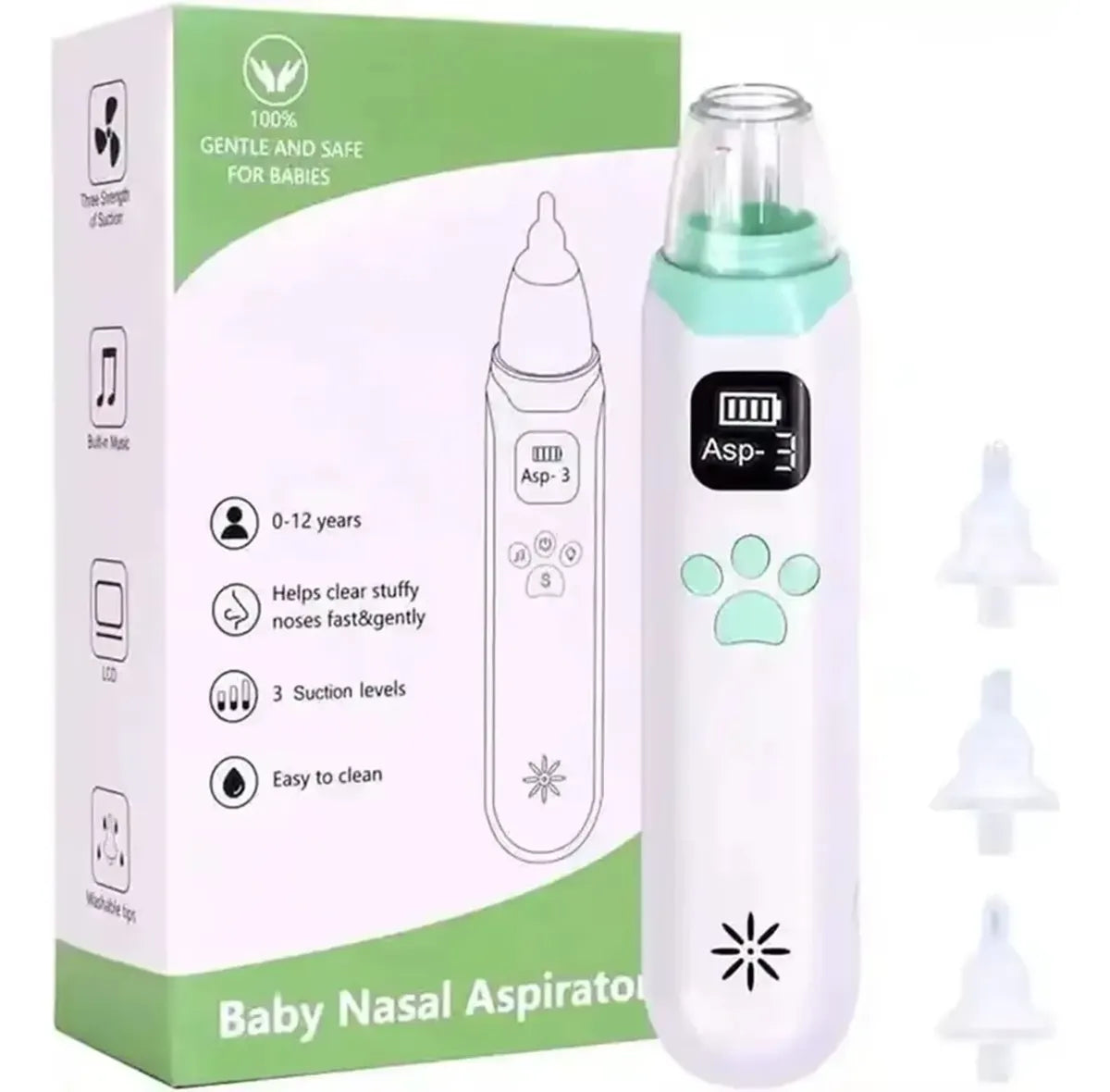 Aspirador Nasal Musical Para Bebés