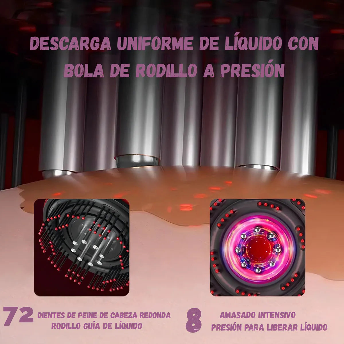 Cepillo Masajeador Capilar Vibratorio Cuero Cabelludo Color Disponibilidad