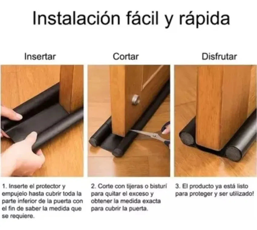 Tapon Puerta Burlete Polvo Sello Protecto Insecto Ruido Olor