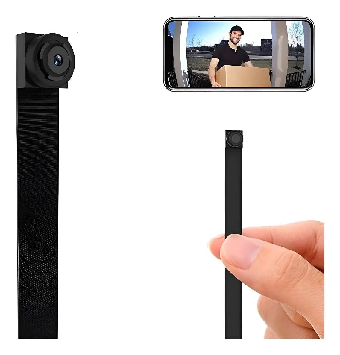 Mini Cámara Espía Inalámbrica Discreta Full Hd 1080px 4k 2k Negro