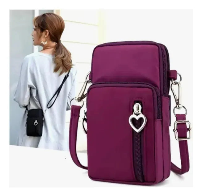 Bolso Portacelular Corazón
