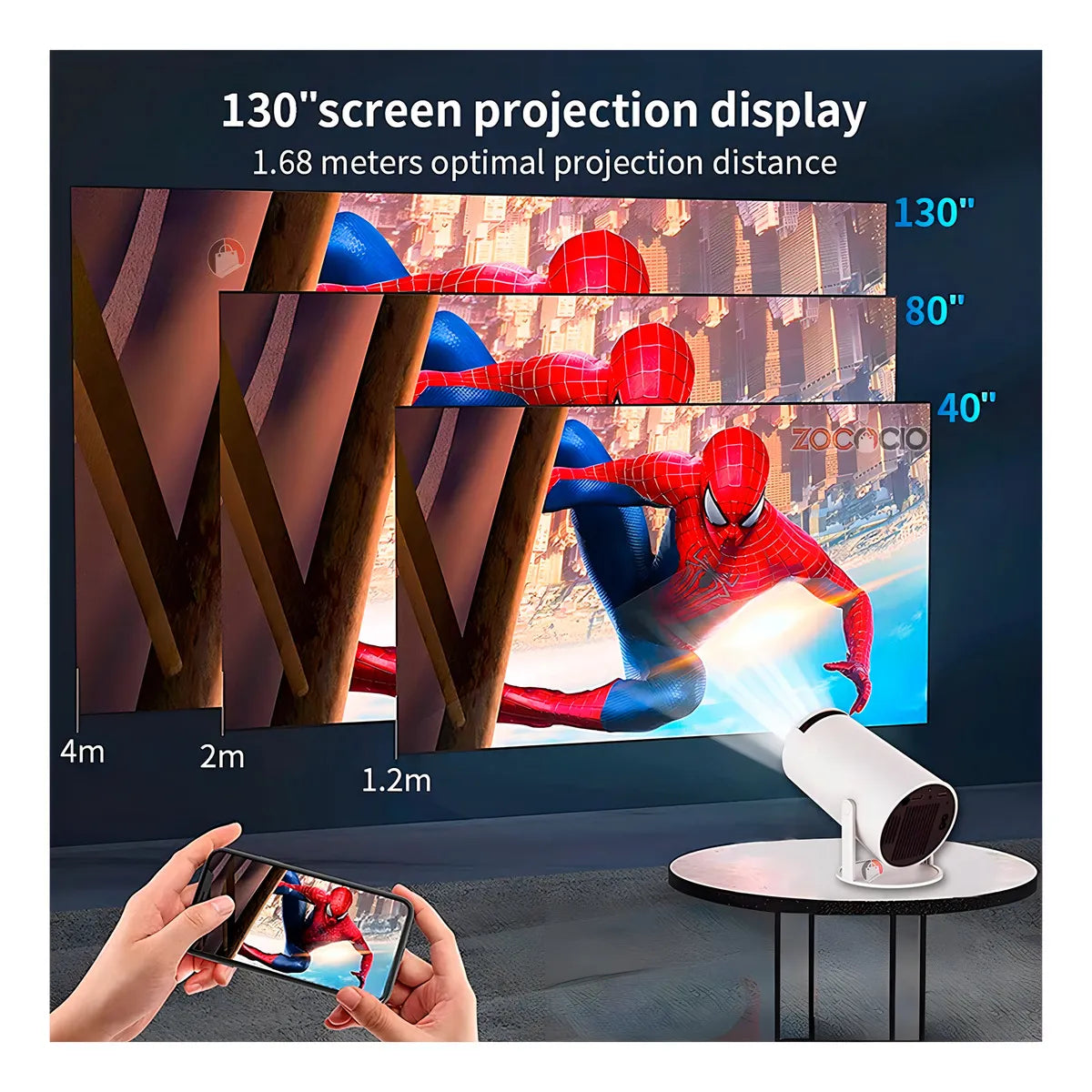 MINI PROYECTOR PORTATIL HY-300