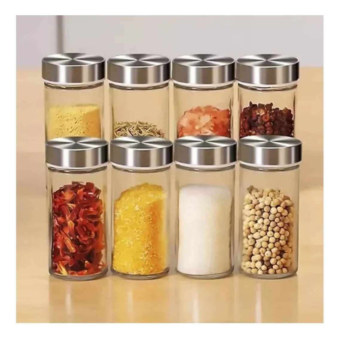 Especiero Giratorio De Acero Inoxidable Para 12 Condimentos