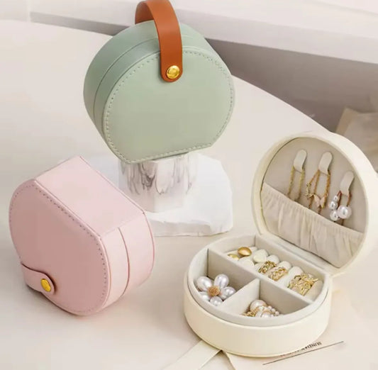 Mini Joyero Compacto Circular De Viaje A Disponibilidad