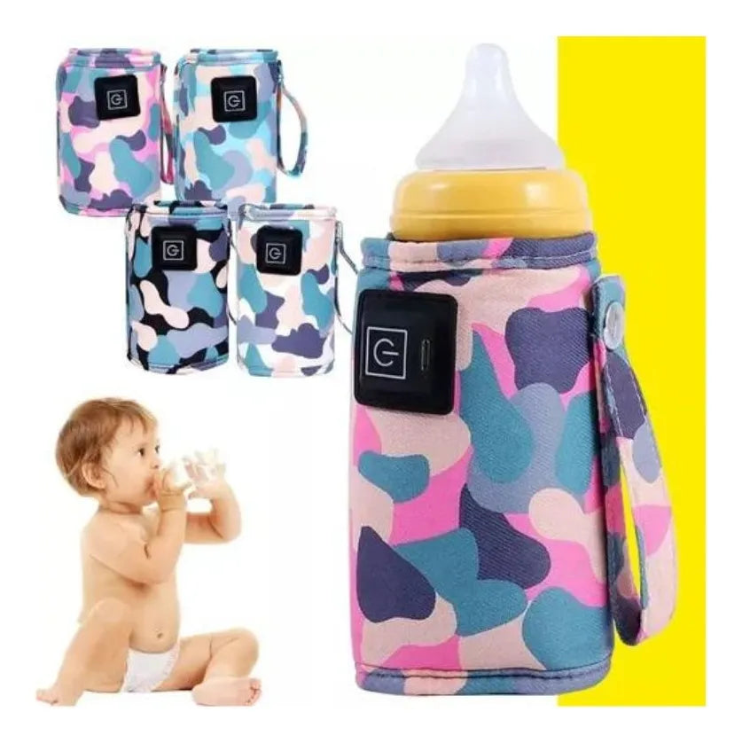 Calentador de Teteros Biberones USB Portátil TLPB Camuflaje Rosado