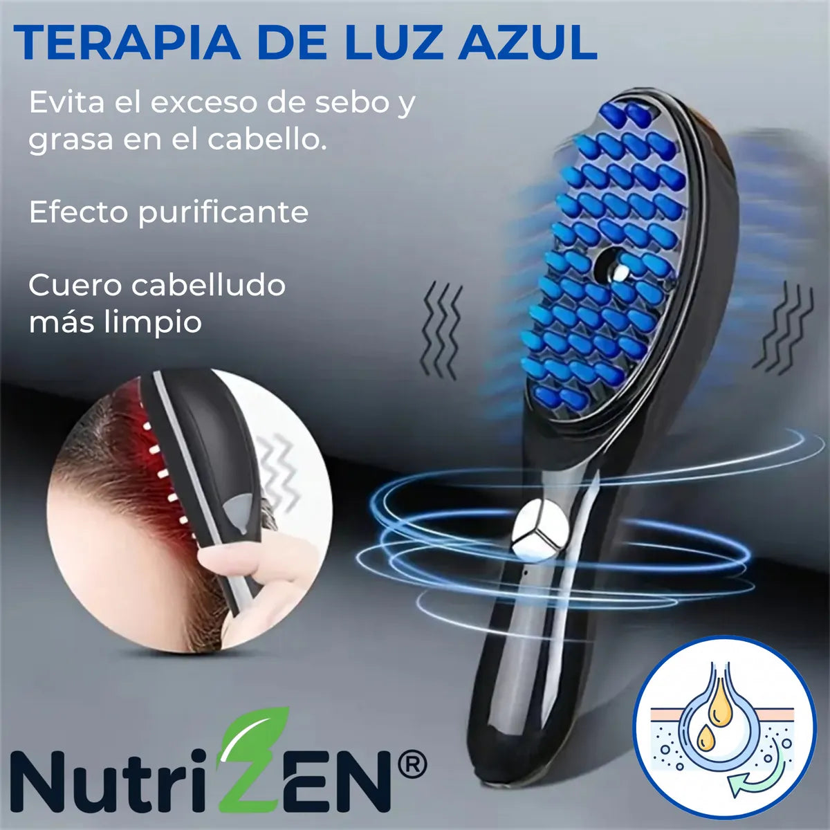 CEPILLO MASAJEADOR CON VAPOR