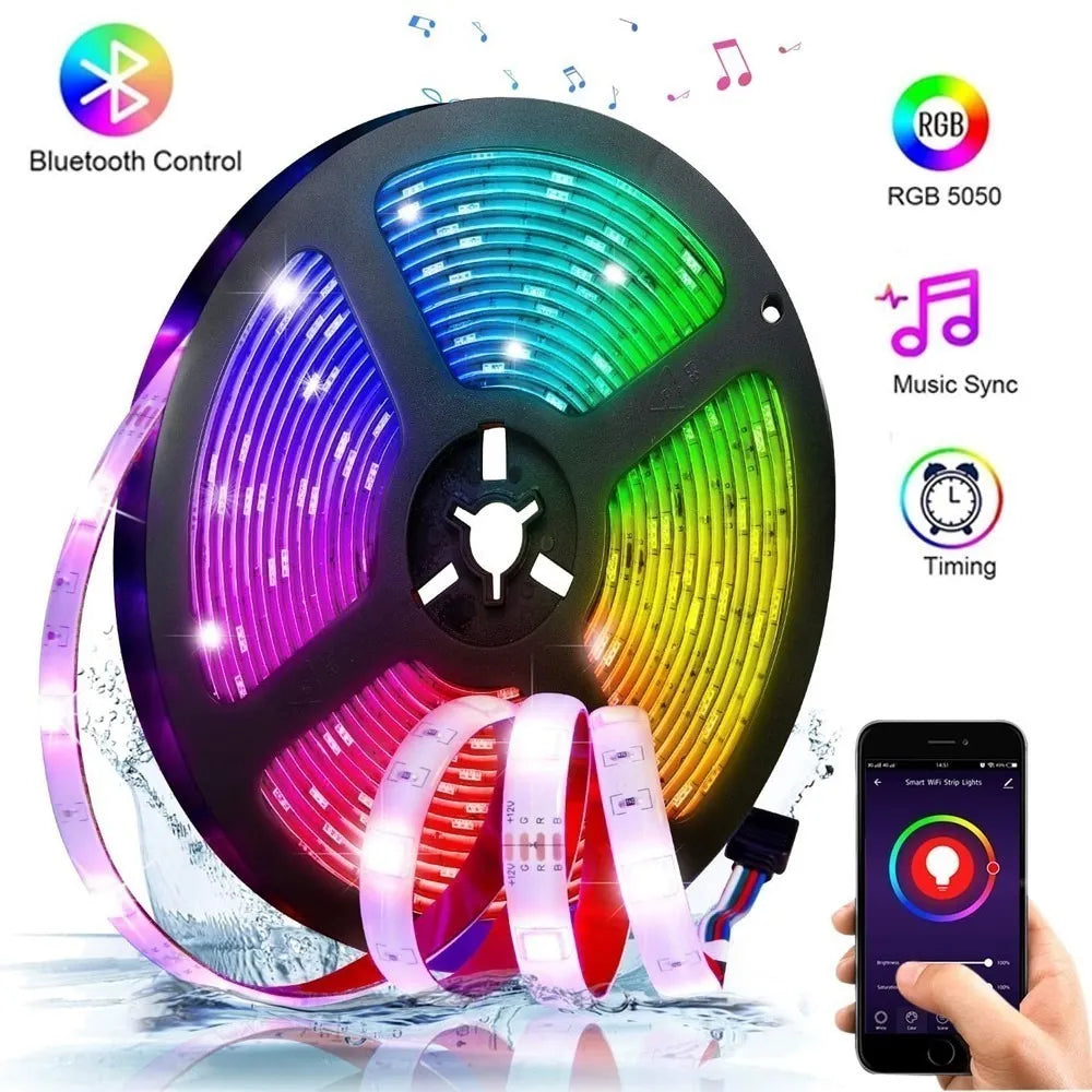 Cinta Led 5 Metros Rgb Bluetooth Control
