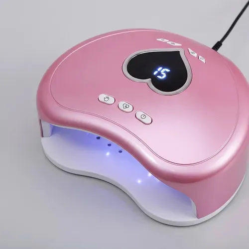 Lámpara Uv Led Secador Forma Corazon Rosa 110-240v Rosa 110-240v