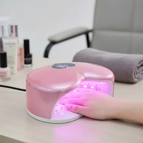 Lámpara Uv Led Secador Forma Corazon Rosa 110-240v Rosa 110-240v