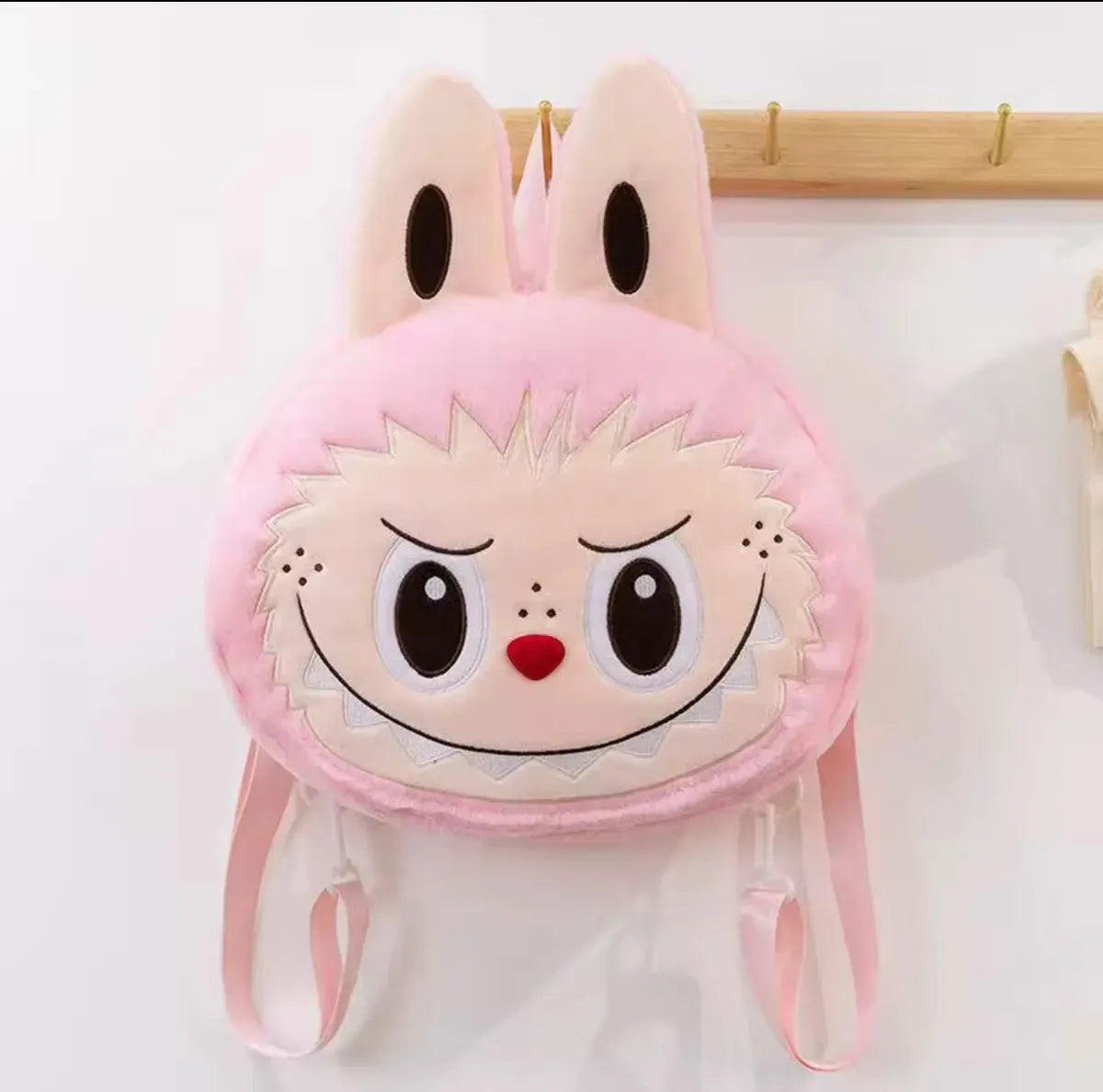 Bolso Maleta Mochila Peluche Cara La Bubu Kawaii