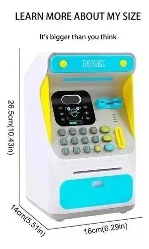 Alcancía Electrónica Para Niños Cajero Automático Monedas Varios