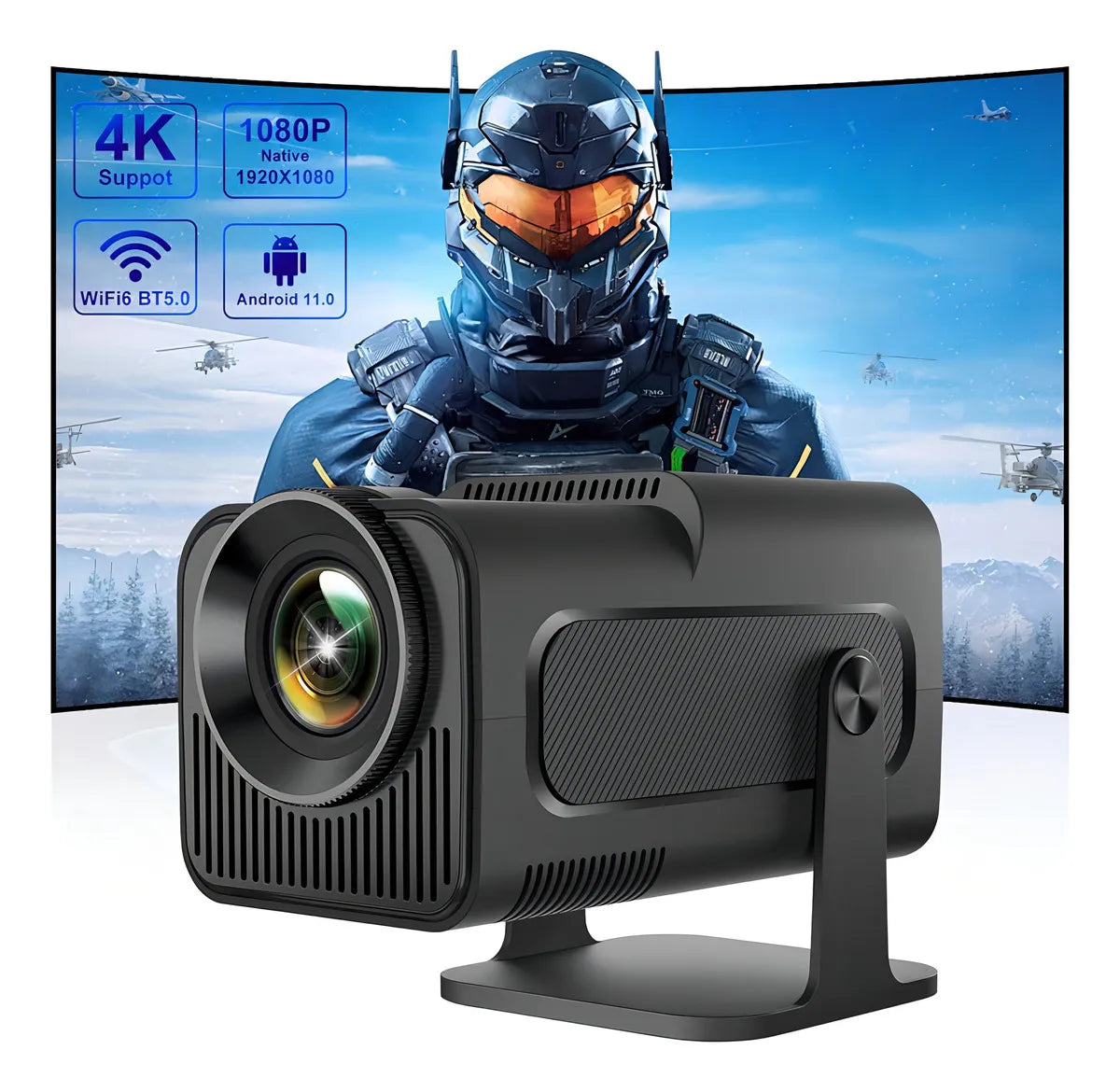 Proyector mini Magcubic HY320 Ultra HD 4K Wifi Android 12000 lúmenes